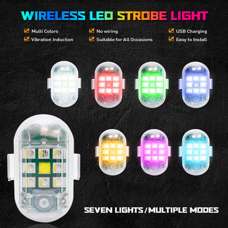 Strobe Light Factory - 7 Colors Wireless Remote Control for Car