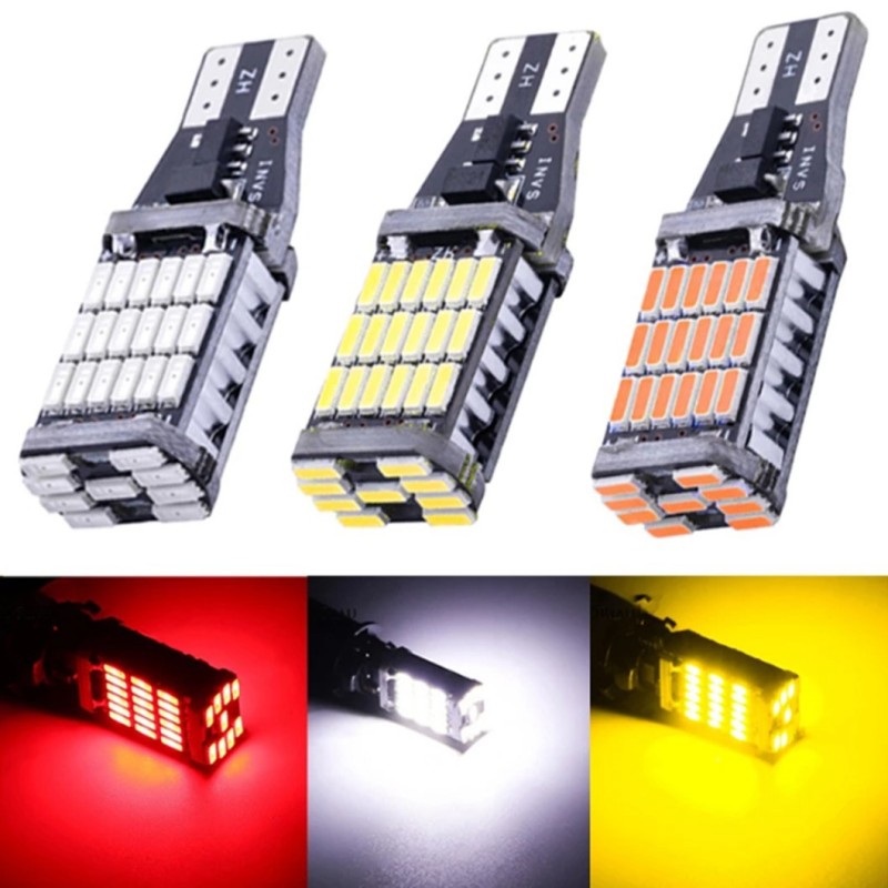 LED Headlight Bulbs Manufacturer - T15 4014 45 SMD Canbus 12-24V