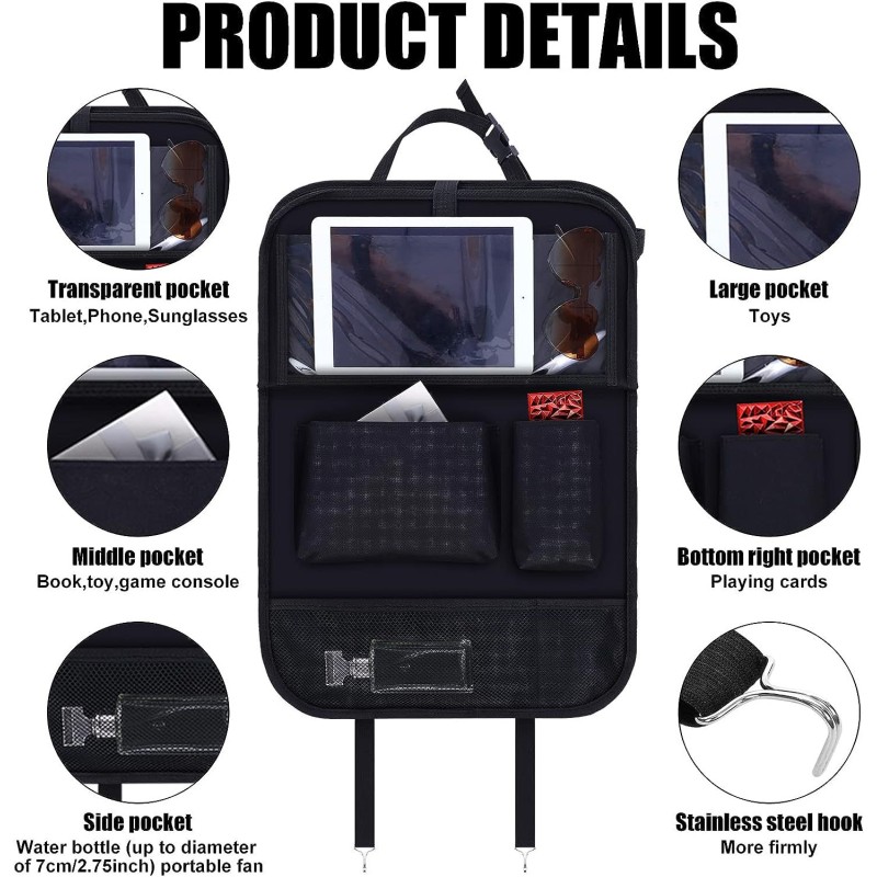 Car Backseat Organizer Factory - 2024 New With Touch Screen Tablet