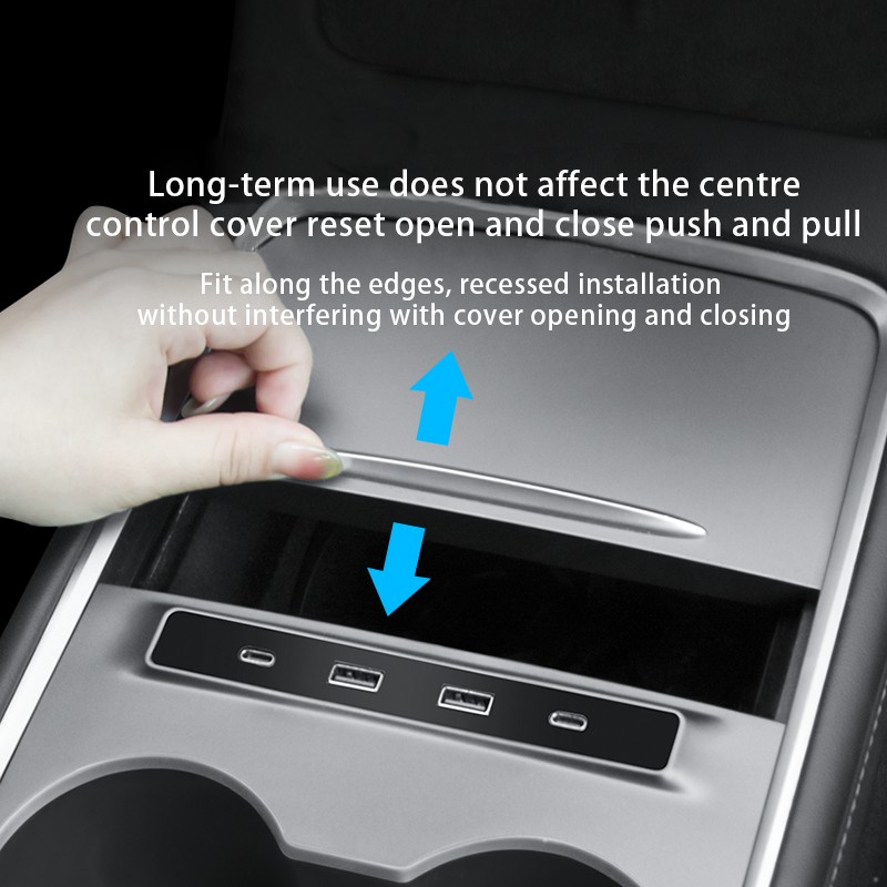 Center Console Docking Station Factory - For 21-23 Model Y/3 Fast Charging