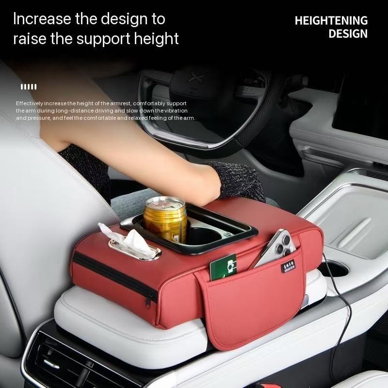 Red Armrest Factory - New 4 in 1 Car Armrest Box