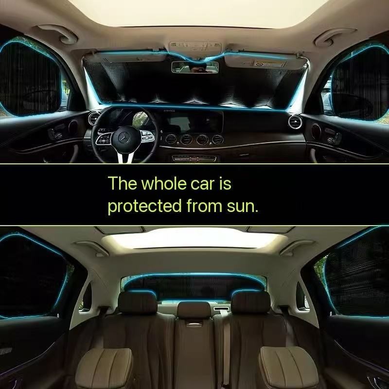 Magnetic Curtain Manufacturer - Universal 4 Pcs Car Sunshade