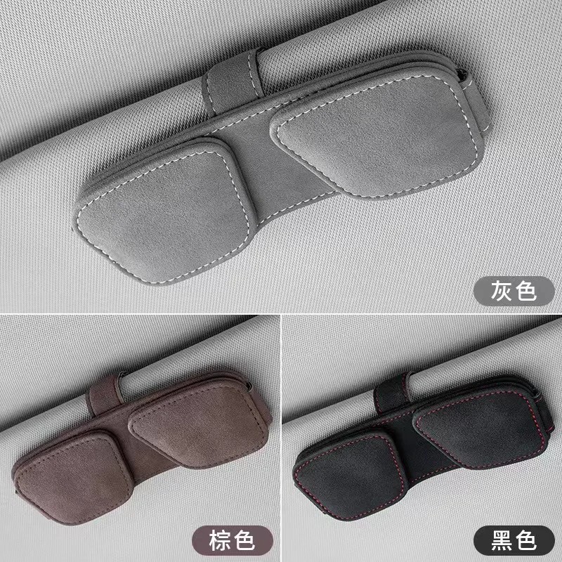 Eyeglasses Clip Factory - Leather Eyeglasses Hanger Car
