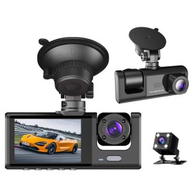 HD Dashcam Supplier - 3 Channel Car DVR HD 1080P