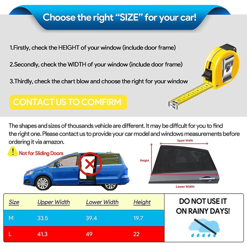 Laser Sunshade Factory - Universal 145x90cm Car Front