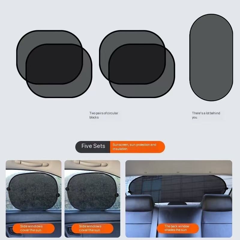 Magnetic Curtain Manufacturer - Universal 4 Pcs Car Sunshade