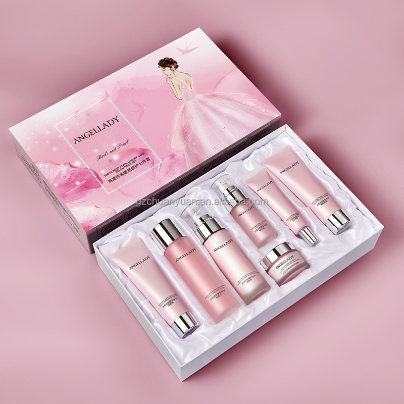 Custom Private Label Bird'S Nest Pearl Extract Firming Brightening Whitening Face Skin Care Set for All Skin Types