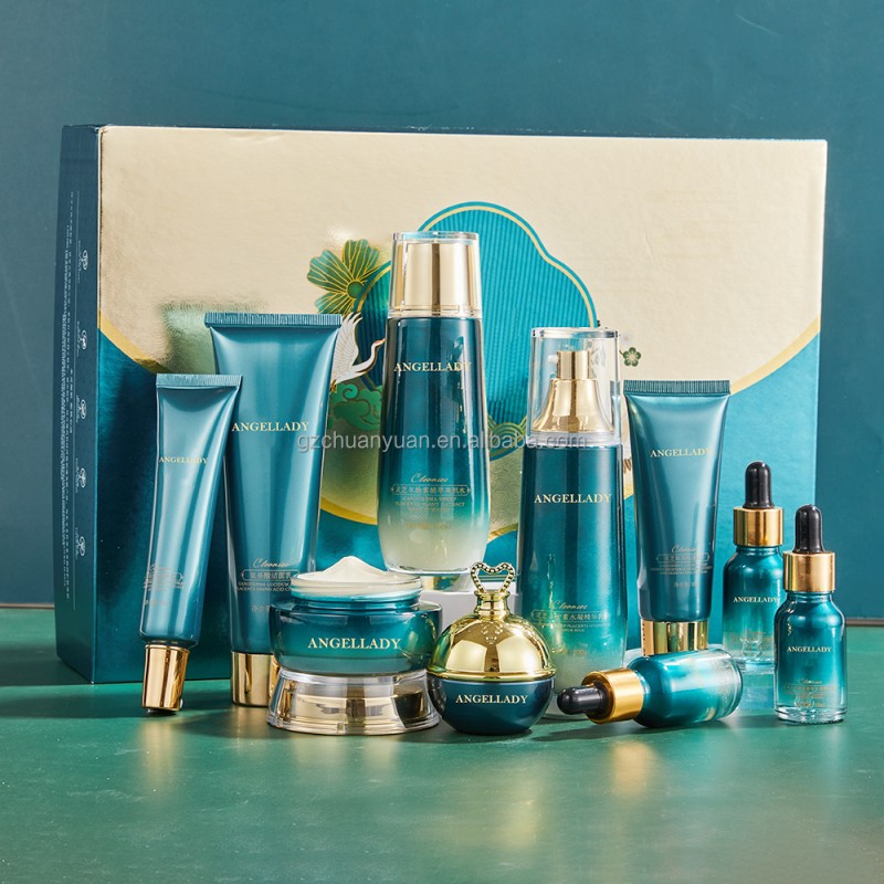 Factory Wholesale Ganoderma Sinensis Extract Anti-Wrinkle Firming Womens Skin Care Maintenance Set for Face Skin