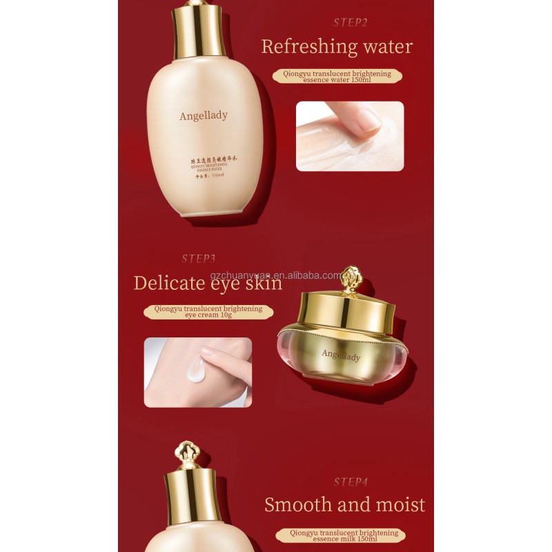 Custom Logo Arginine Lysine Peptides Facial Anti Aging Brightening Private Label Luxury Skin Care Gift Set for Adults