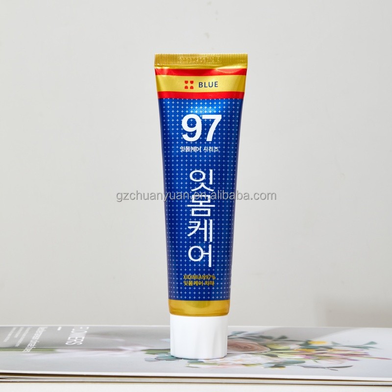 Factory Price 97% Care Toothpaste Youth Blue Color White Paste Refreshing Toothpaste Private Label Wholesale
