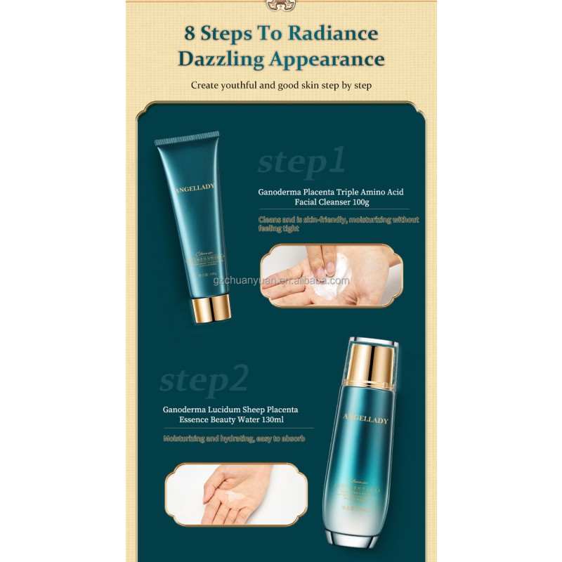 Factory Wholesale Ganoderma Sinensis Extract Anti-Wrinkle Firming Womens Skin Care Maintenance Set for Face Skin