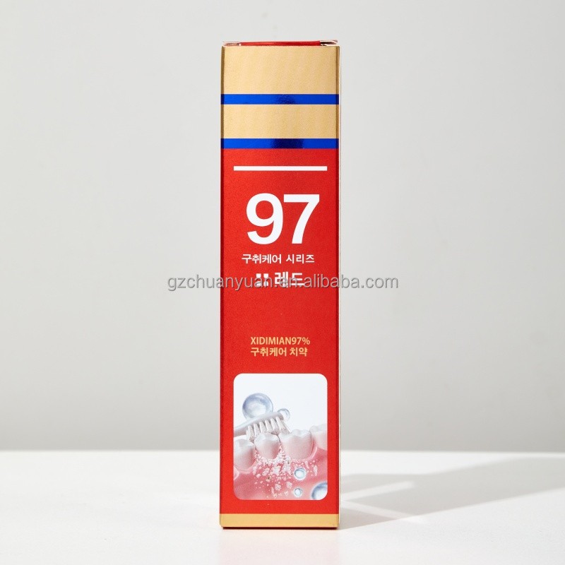 Wholesale Vitality Red Color Ointment Tube 97% Cleaning Refreshing Mint Fragrance High Quality Best Toothpaste