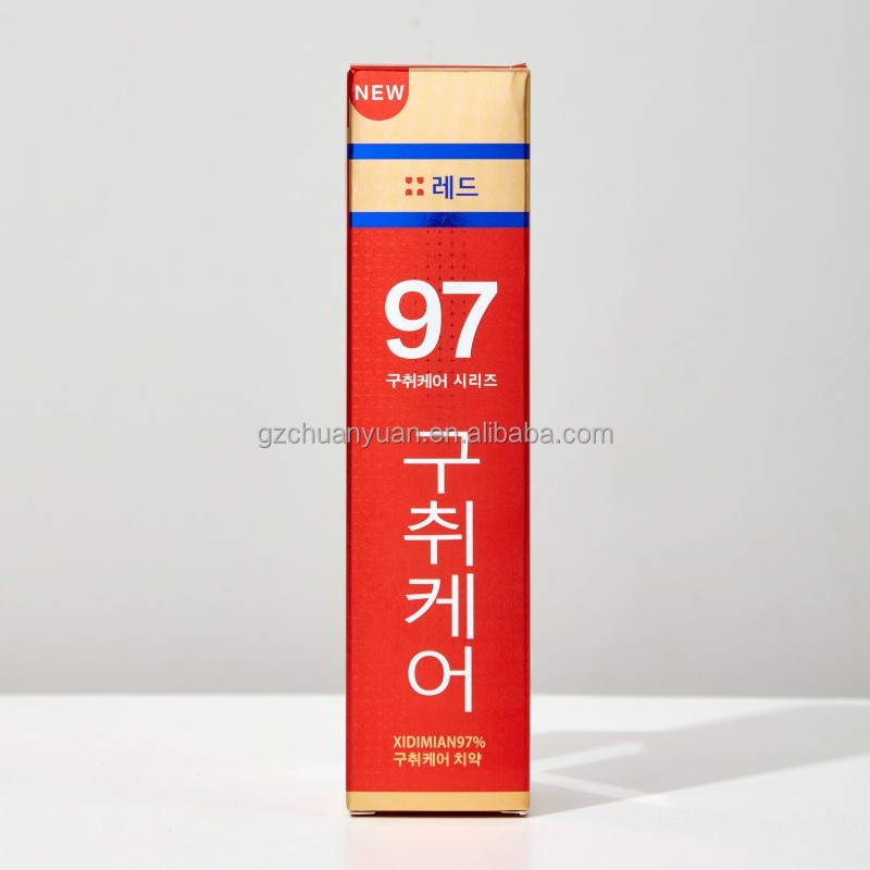Wholesale Vitality Red Color Ointment Tube 97% Cleaning Refreshing Mint Fragrance High Quality Best Toothpaste