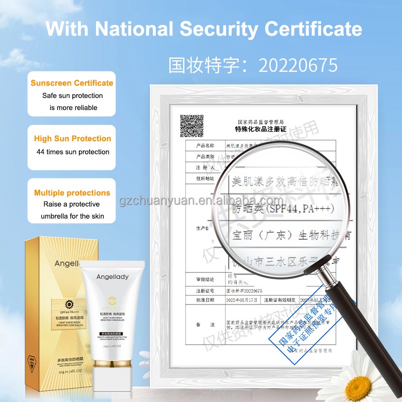 Hot Sale Beauty Skin Multi-Effective High Power Moisturizing Skin Care Sunscreen Zinc Oxide Sunblock Sunscreen For The Skin