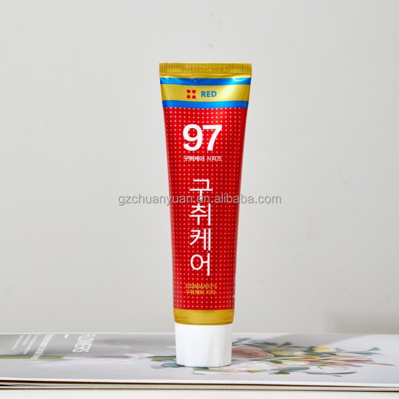Wholesale Vitality Red Color Ointment Tube 97% Cleaning Refreshing Mint Fragrance High Quality Best Toothpaste