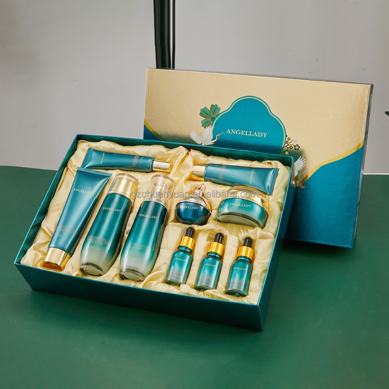 OEM Custom Formula Ganoderma Lucidum Sheep Placenta Moisturizing Beauty Skin Care Set Custom Logo Facial Kit Skin Care Gift Set