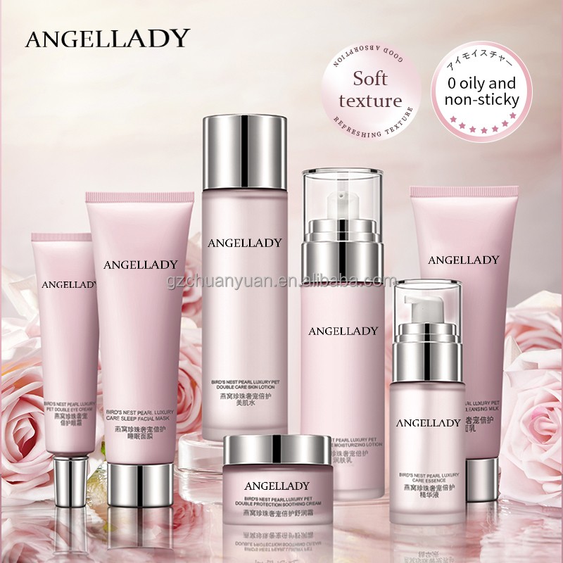 Custom Private Label Bird'S Nest Pearl Extract Firming Brightening Whitening Face Skin Care Set for All Skin Types