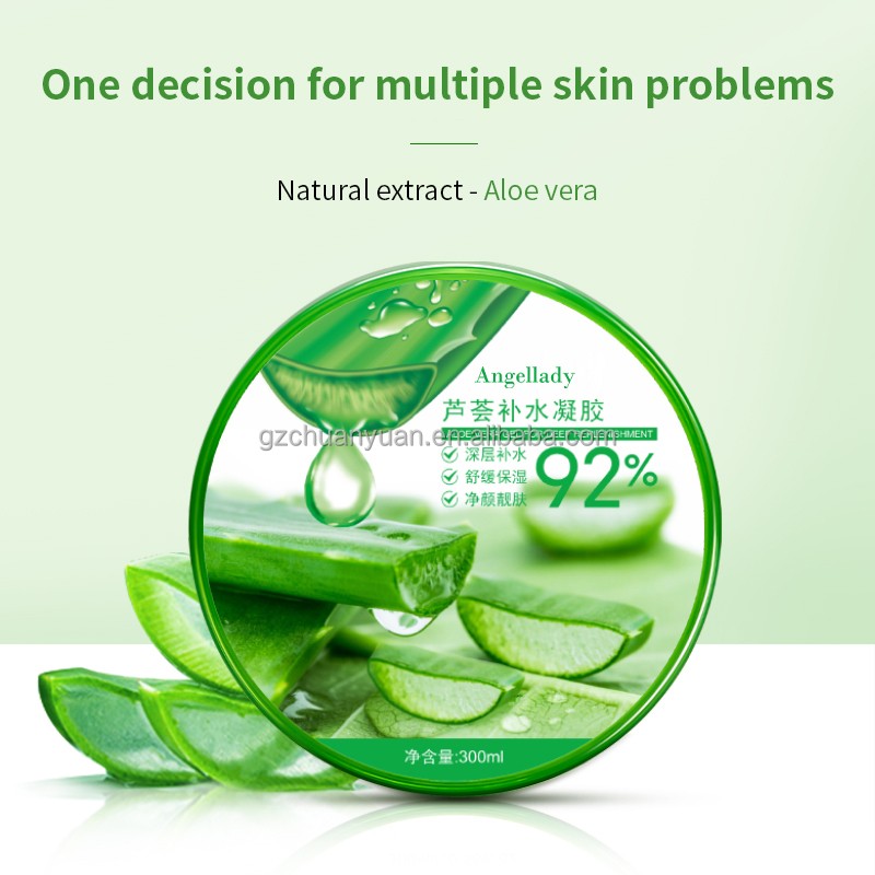 Customized Service Repair Skin Canned Aloe Vera Moisturizing Gel Organic Aloe Vera Cooling Gel for Skin Care