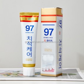 Factory Custom 97% Dental Cleaning Toothpaste High Quality Lemon Essence Premium Whitening Toothpaste Mint Private Label