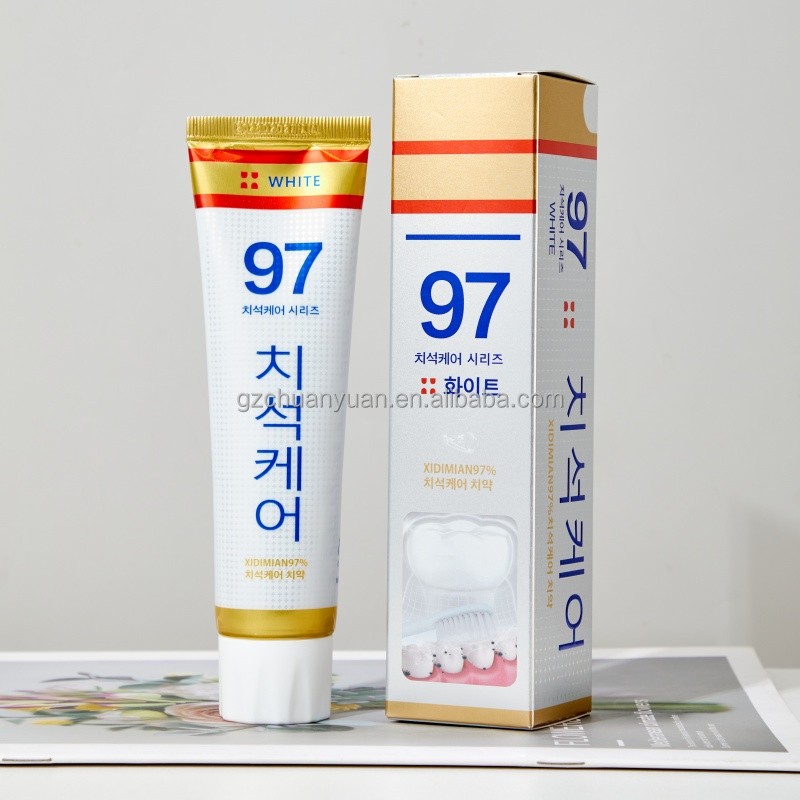 Factory Custom 97% Dental Cleaning Toothpaste High Quality Lemon Essence Premium Whitening Toothpaste Mint Private Label