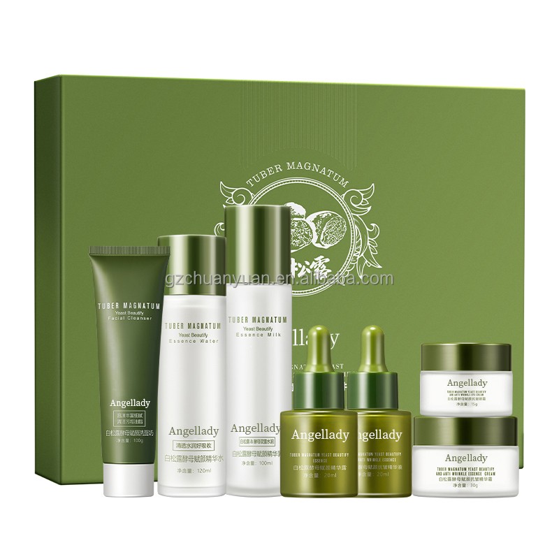 Custom Private Label Skin Care Set for All Skin Types Facial Set Skincare Facial Cleanser/Esseence/Eye Cream/Esseence Cream Set