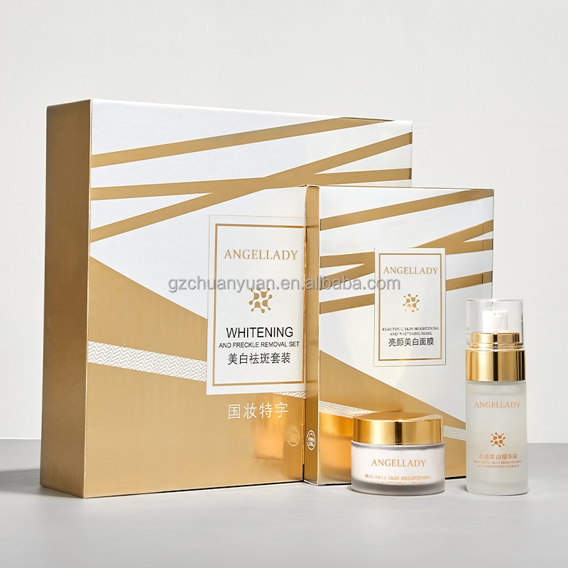 OEM Formula Facial Mask Essence & Cream Brightening Skin Whitening Products Skin Care Set Wholesale Face Whitening Skin Care Set