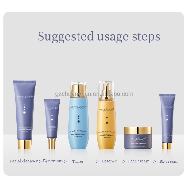 Private Label Organic Aloe Barbadensls Leaf Water Facial Moisturizer Whitening Lightening Custom Facial Beauty Skin Care Set