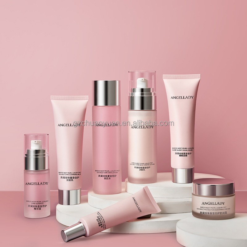 Custom Private Label Bird'S Nest Pearl Extract Firming Brightening Whitening Face Skin Care Set for All Skin Types