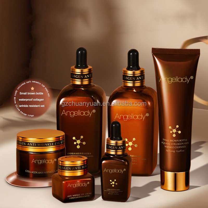 Customized Service Six Piece Set Anti-Aging Moisturizer Brightening Collagen Skin Care Combo Set Full Set for Female