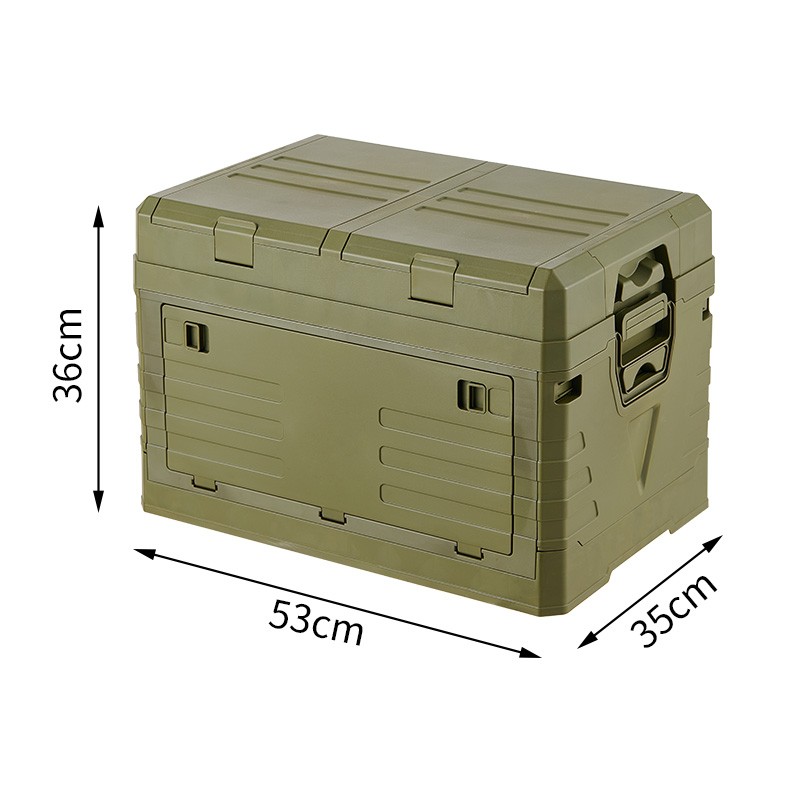 Camping Storage Organizer Factory - Good Quality with Wooden Lid and Wheels