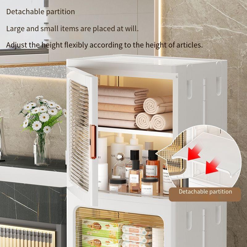 Toilet Storage Rack Manufacturer - Multi-layer Crevice Cabinet Plastic