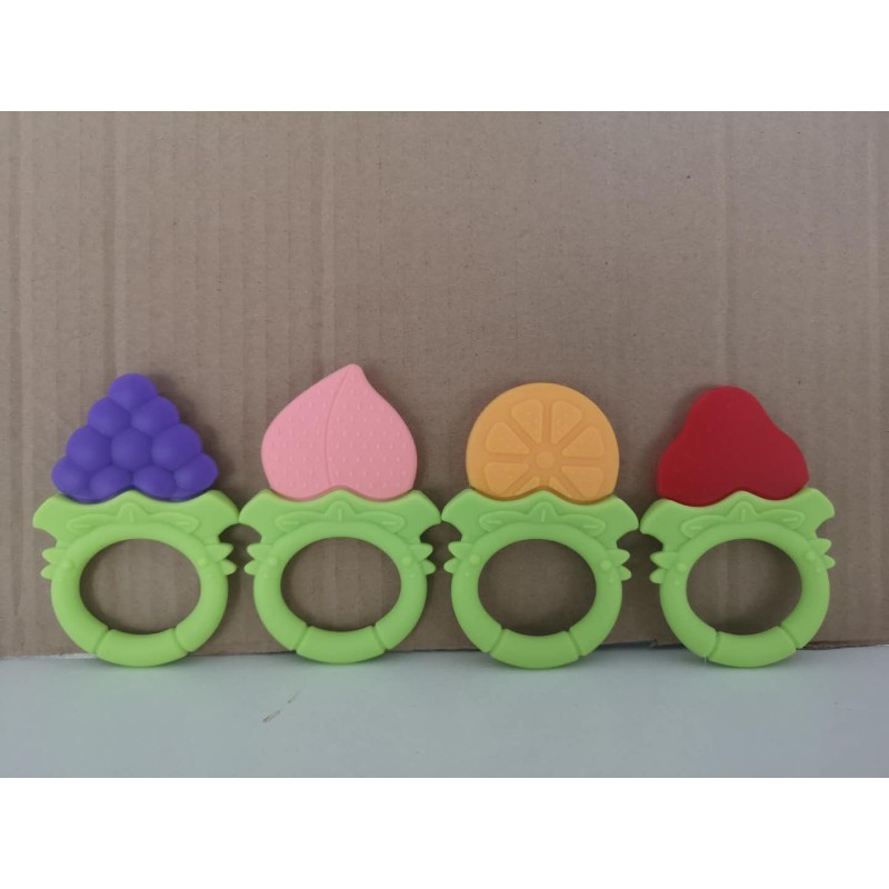 Baby Teether Manufacturer - Fruit Shape Silicone Teething Toy Hot Sale