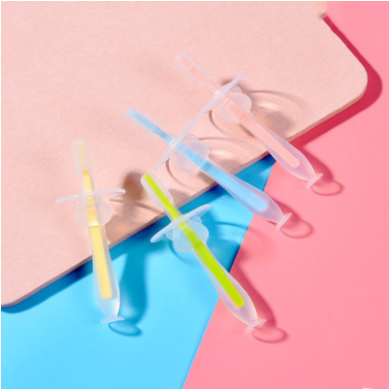 Baby Toothbrush Supplier - Bear Design Soft Silicone Bristles Safe