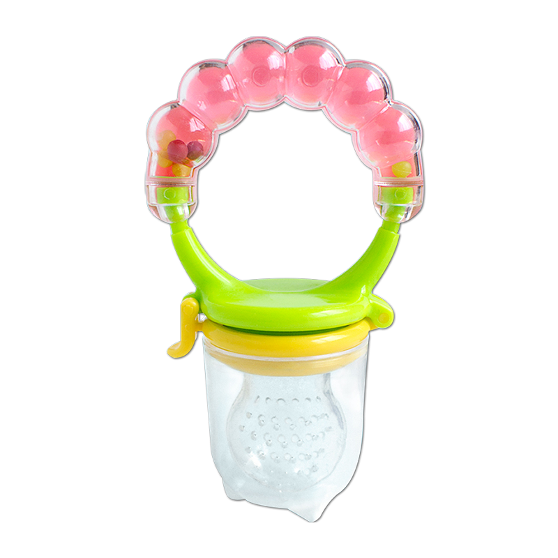 Baby Fruit Feeder Supplier - Handle Rattle for Infants Soft Silicone Toy