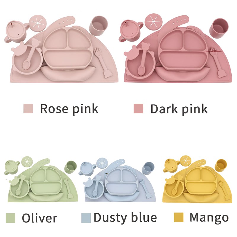 Baby Bowl Set Manufacturer - Silicone Animal Cartoon Bowl with Spoon Fork