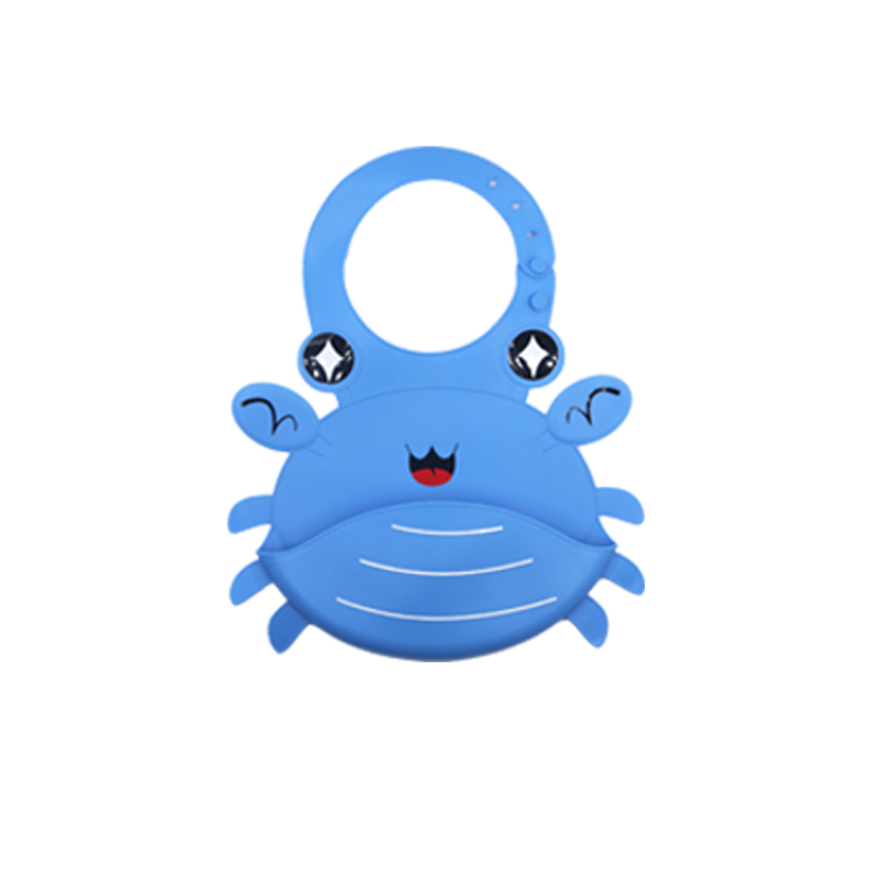 Baby Bib Manufacturer - Silicone Crab Design Custom Logo Factory Price