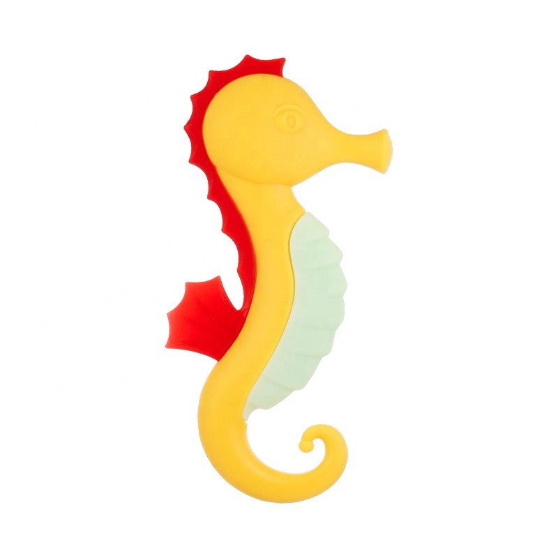 Infant Teether Supplier - Seahorse Shape Silicone Chew Ring Cooling