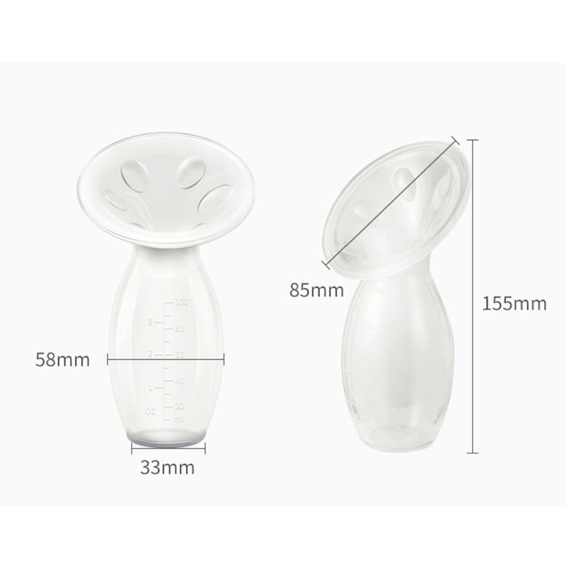 Breast Pump Manufacturer - 100ml BPA Free Manual Silicone Pump with Cover