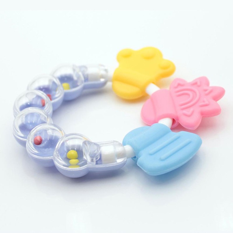Baby Teether Manufacturer - Food Grade Silicone Chew Rattle Toy New Design