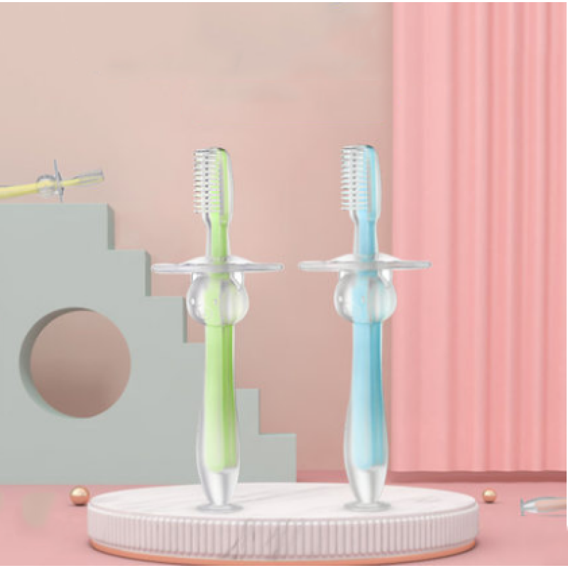 Baby Toothbrush Supplier - Bear Design Soft Silicone Bristles Safe