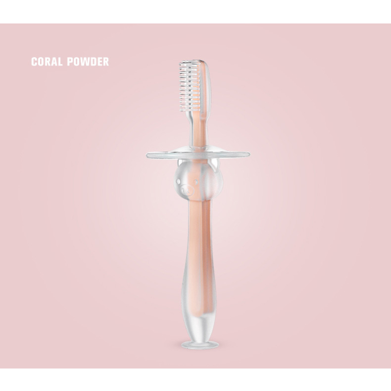 Baby Toothbrush Supplier - Bear Design Soft Silicone Bristles Safe