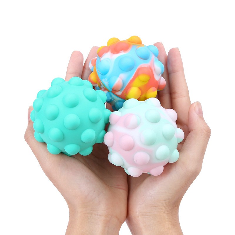 Fidget Toy Supplier - Silicone Rainbow Pop Bubble Anti Stress Sensory
