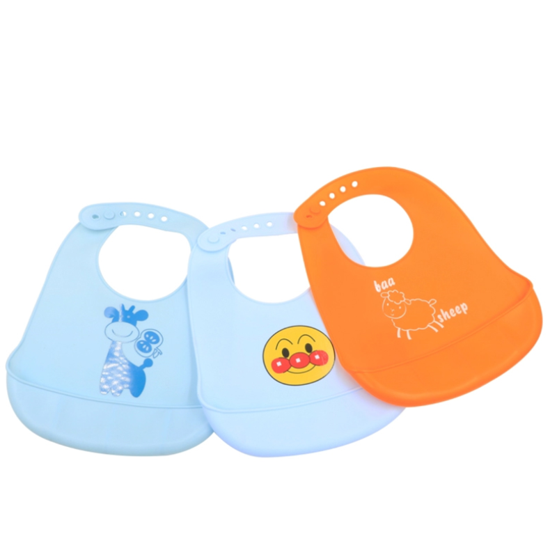 Baby Bib Supplier - Waterproof Silicone Feeding Bib Lightweight Easy Clean
