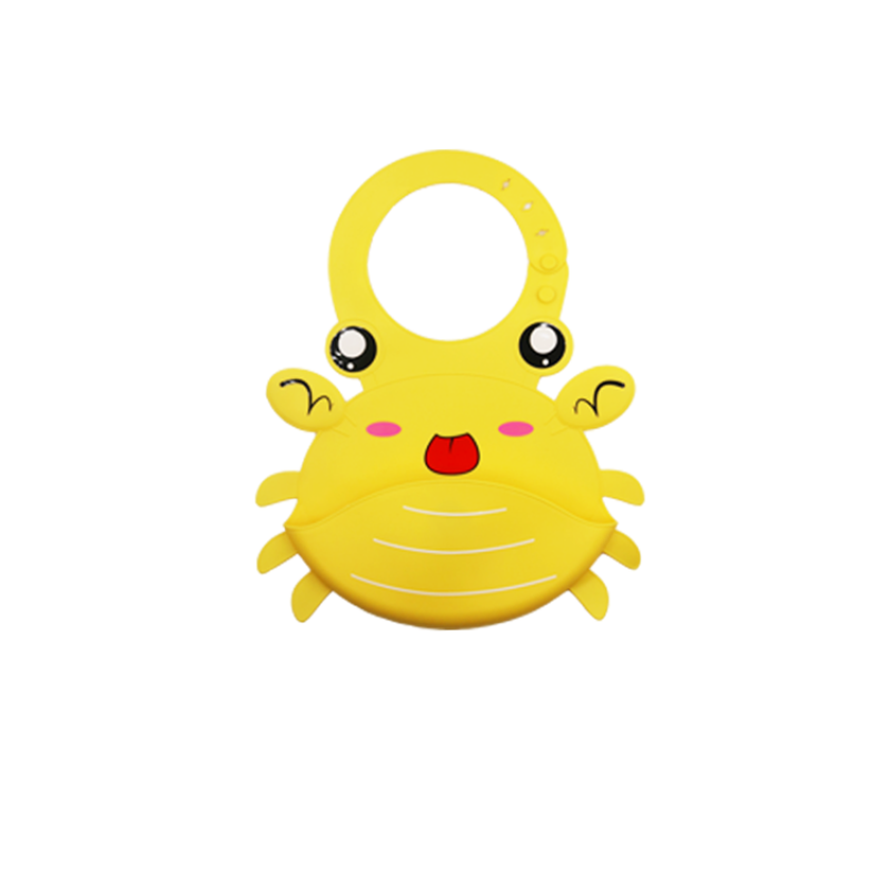 Baby Bib Manufacturer - Silicone Crab Design Custom Logo Factory Price