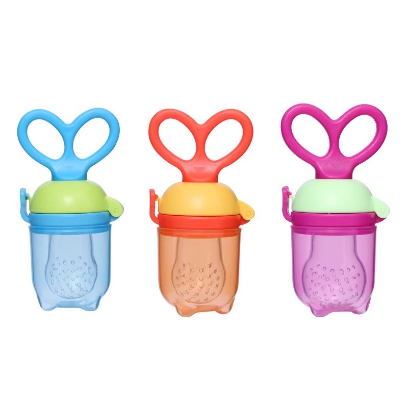 Fruit Feeder Manufacturer - Scissor Design PP Handle Anti Tip Dust Cover