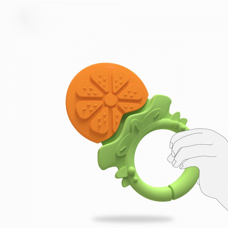 Baby Teether Manufacturer - Fruit Shape Silicone Teething Toy Hot Sale