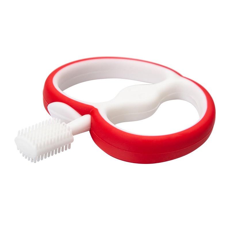 Baby Teether Factory - 360 Degree Apple Shape Teether and Toothbrush