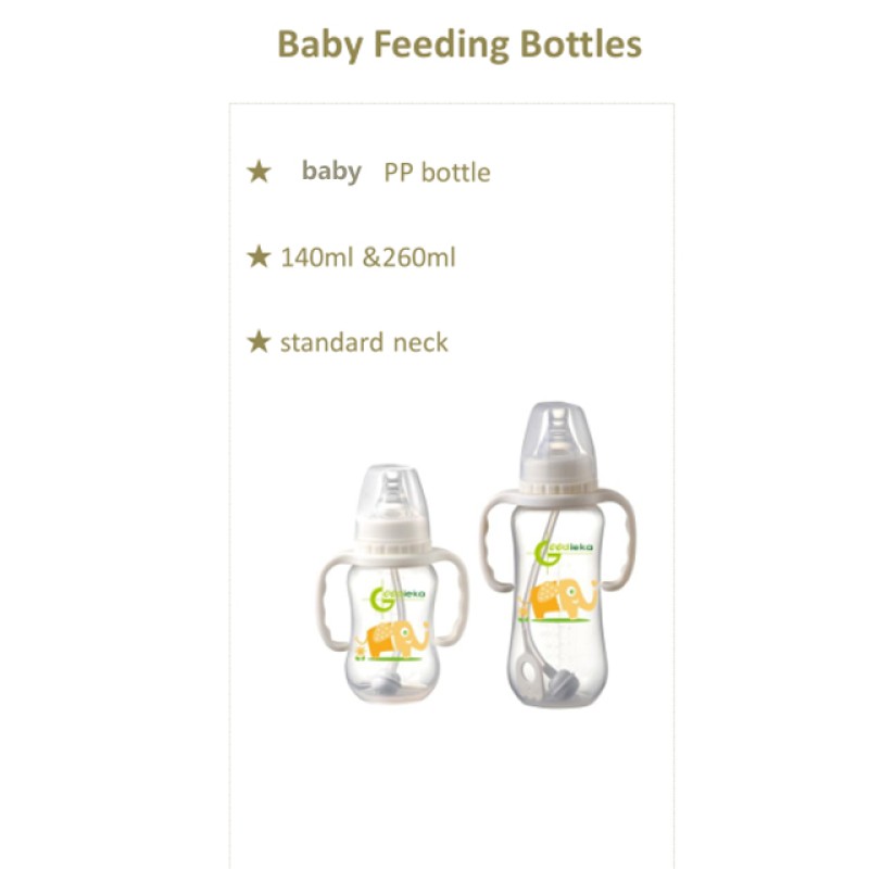 Baby Bottle Factory - BPA Free Hand Free Feeding PP Plastic Bottle