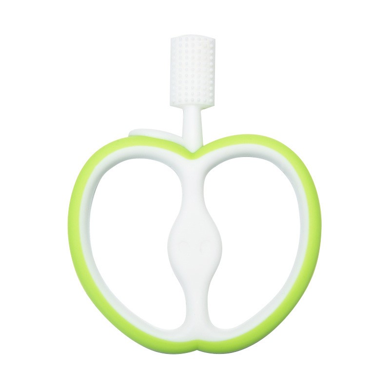 Baby Teether Factory - 360 Degree Apple Shape Teether and Toothbrush