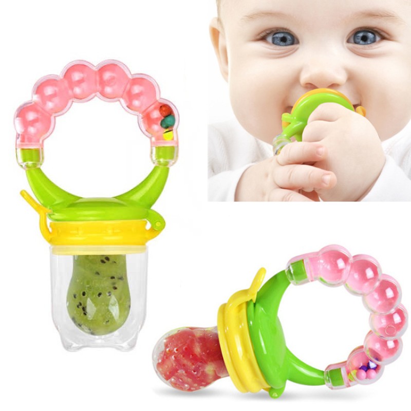 Baby Fruit Feeder Supplier - Handle Rattle for Infants Soft Silicone Toy